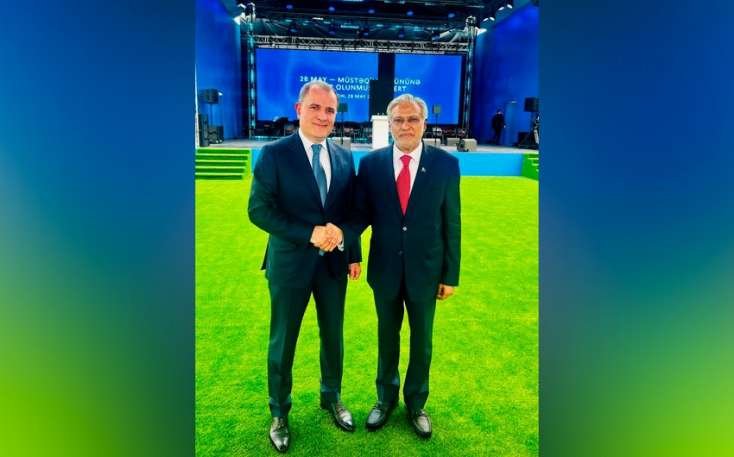 Ceyhun Bayramov pakistanlı həmkarı ilə görüşünə dair paylaşım etdi
