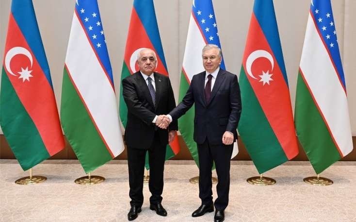 Əli əsədov Daşkənddə Özbəkistan Prezidenti ilə görüşdü