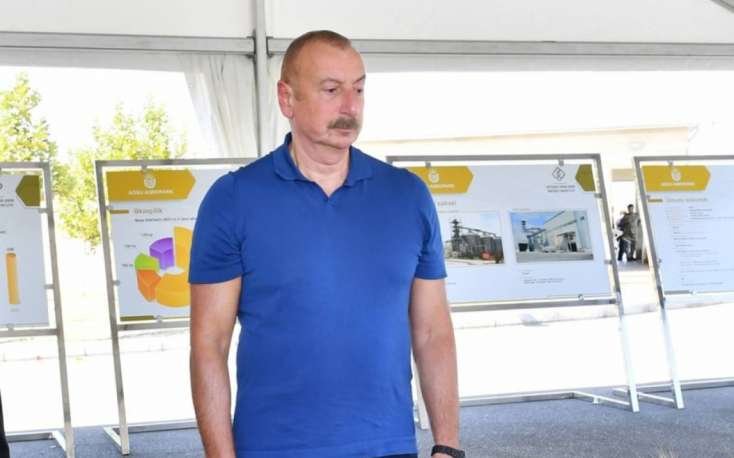 İlham Əliyev Yevlaxda aqroparkın açılışını etdi -
