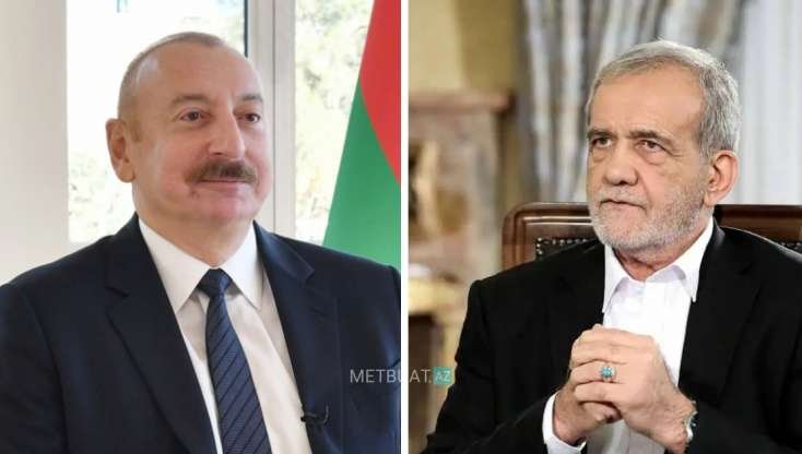 İlham Əliyev Pezeşkian ilə danışdı