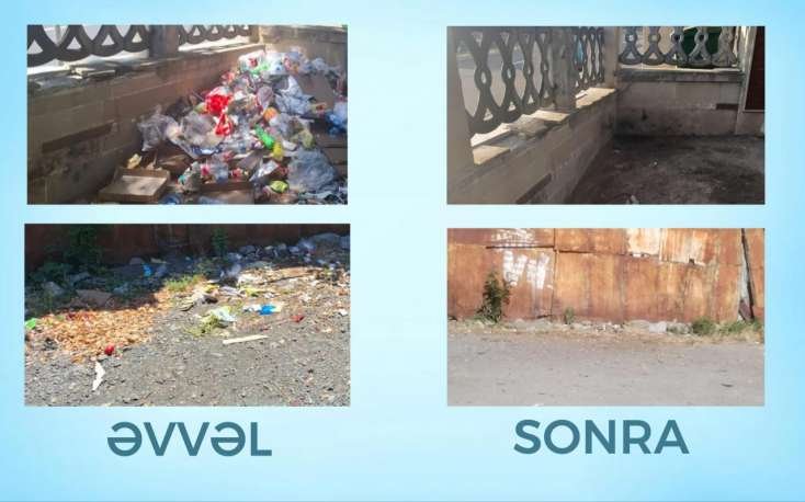 Oğuzda tullantıları küçəyə atanlar cəzalandırıldı