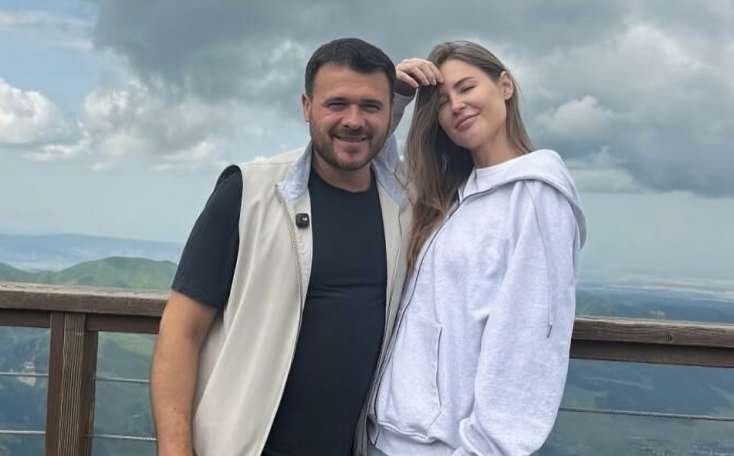 Emin Ağalarov xanımı ilə Şahdağda -